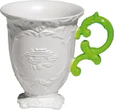 Кружка Seletti I-Mug, 10 см, фарфор, зелёная — фото 1