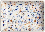 Подставка для украшений Iittala Oiva Toikka Helle brazowo-niebieska, прямоугольная, фарфор, 14,6×10,3 см, синяя — фото 1