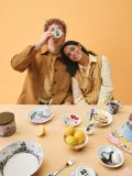 Банка для хранения Arabia Finland Muminki Friends Forever, керамика, фиолетовая — фото 3