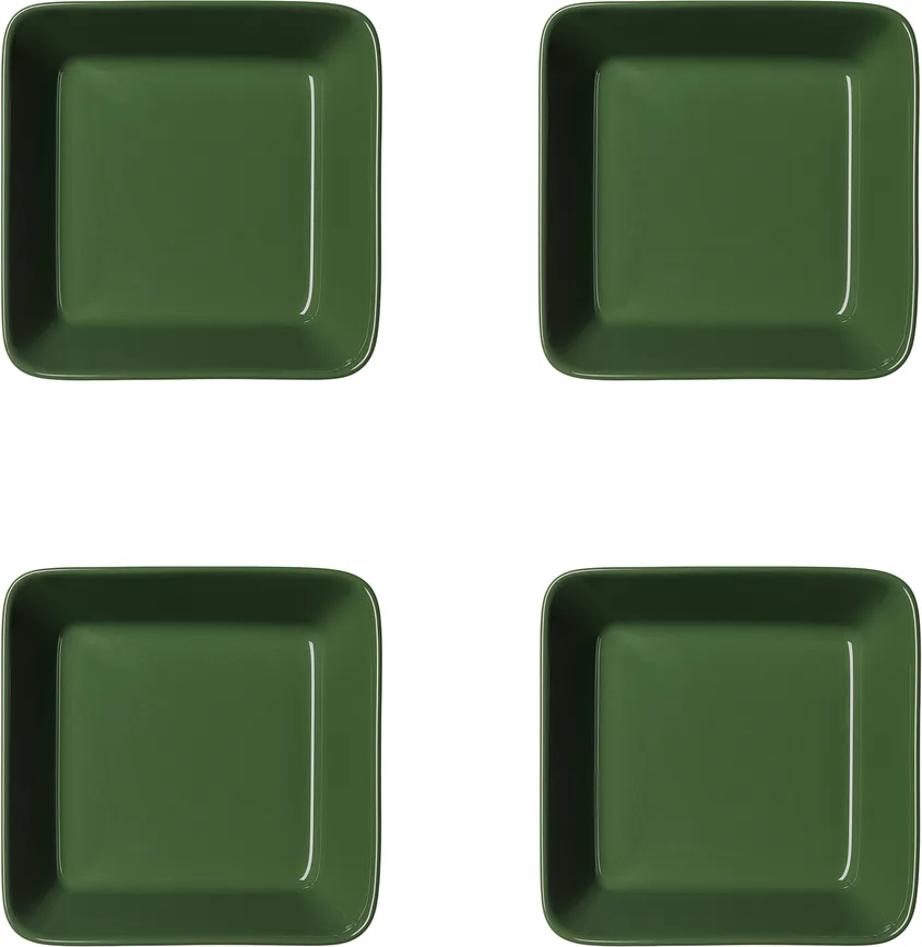 Набор салатников Iittala Teema, 4 предмета, фарфор, зелёный