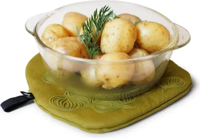 Кухонная рукавица Bosign, хлопок, 30×16 см, зелёная