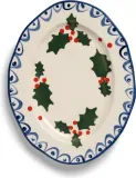 Блюдо сервировочное &K Amsterdam Holly, овальное, фарфор, 27×34 см, белое — фото 1