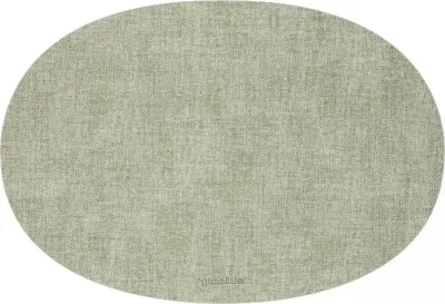 Салфетка сервировочная под тарелку Guzzini Tiffany, овальная, искусственная кожа, 48×33 см, зелёная
