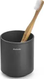 Стакан для зубных щёток Brabantia MindSet, нержавеющая сталь, серый — фото 1