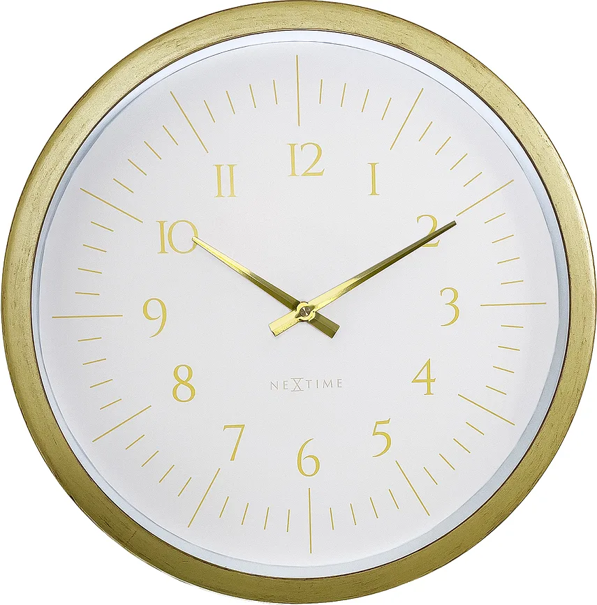 Настенные часы NeXtime Galaxy, пластик, Ø40 см, белые