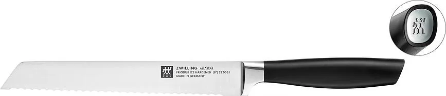 Столовый нож Zwilling, All Star, нержавеющая сталь, серебристый