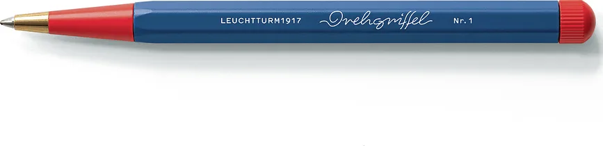 Ручка Leuchtturm 1917, Drehgriffel Bauhaus, роллер, синие чернила, синяя