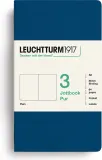Набор блокнотов Leuchtturm 1917, w oprawie flex Jottbook Pur, A6, 3 шт., синий — фото 1