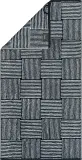 Полотенце банное Cawo Black White, хлопок, 50×100 см, чёрное — фото 1