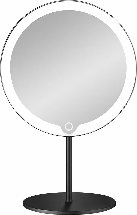 Косметическое зеркало Blomus Modo, круглое, нержавеющая сталь, чёрное