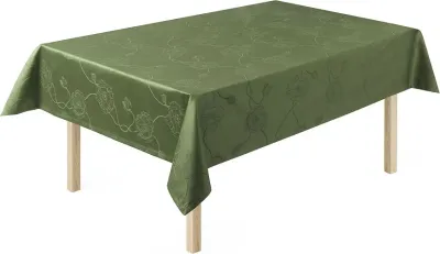 Скатерть Kähler Obrus Hammershøi Poppy, прямоугольная, хлопок, 220×150 см, зелёная
