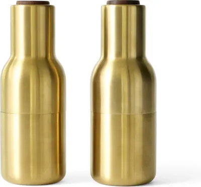 Набор мельниц для специй Audo Copenhagen Bottle Grinder, 2 шт., керамика, золотистая