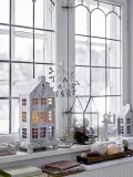 Подсвечник Bloomingville swiateczny Elef renifer, керамика, 19×8,5 см, белый — фото 2