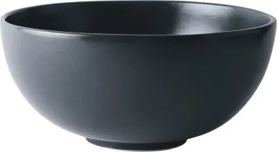 Салатник KnIndustrie Grés Anthracite, каменная керамика, чёрный, чаша для салата 23 см