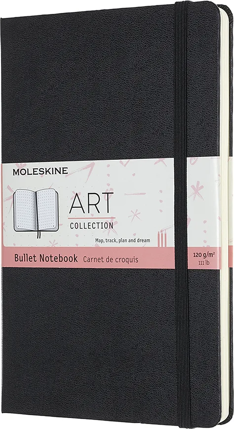 Блокнот Moleskine, Art Bullet L, A5, в точку, чёрный
