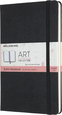 Блокнот Moleskine, Art Bullet L, A5, в точку, чёрный