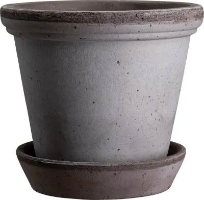 Горшок Bergs Potter Flora, керамика, 16 см, серый