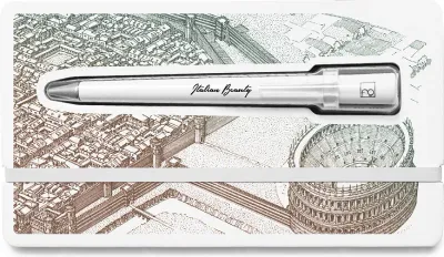 Ручка Pininfarina Segno, Forever Primina Italian Beauty, шариковая, синие чернила, белая