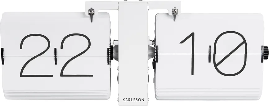 Настольные часы Karlsson klapkowy No Case, латунь, высота 14 см