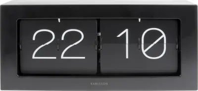 Настольные часы Karlsson Boxed Flip XL, пластик, высота 17,5 см