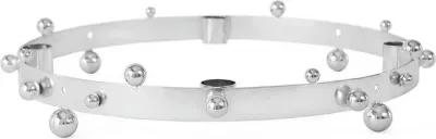 Подсвечник OYOY adwentowy Pearl, нержавеющая сталь, 5,5×33 см, серебристый