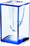 Органайзер настольный Lexon Liquid Pot, пластик, 8,3×8,3 см, синий — фото 1