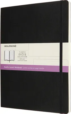 Блокнот Moleskine, XL 192 strony czarny i, B5, в линейку, чёрный