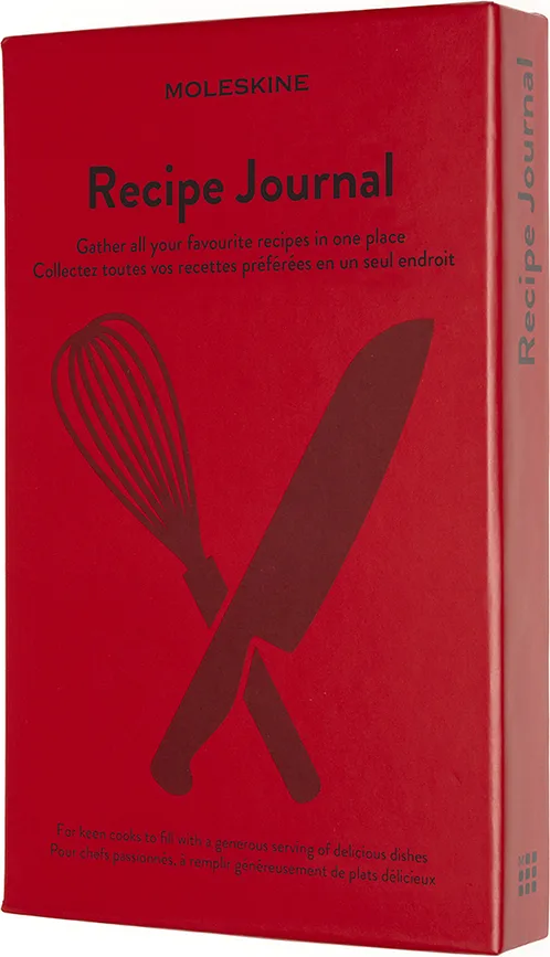 Блокнот Moleskine, Passion Journal Recipe II, A5, красный