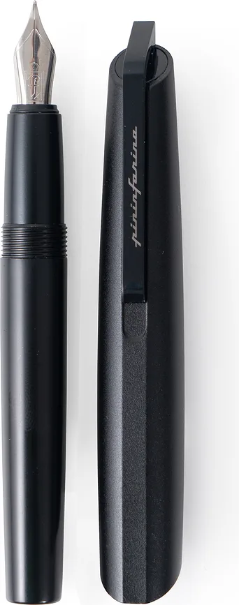 Ручка Pininfarina Segno, Pf Go czarne, перьевая, чёрные чернила, чёрная