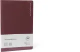 Блокнот Pininfarina Segno, z kamiennego papieru wodoodporny Pininfarina 128 stron, A5, в линейку, красный — фото 1