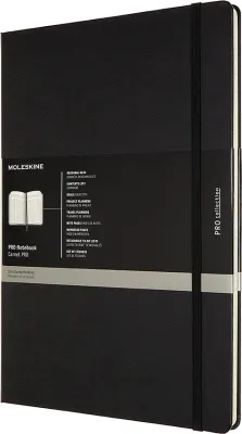 Блокнот Moleskine, Pro 192 strony czarny, A4, в линейку, чёрный