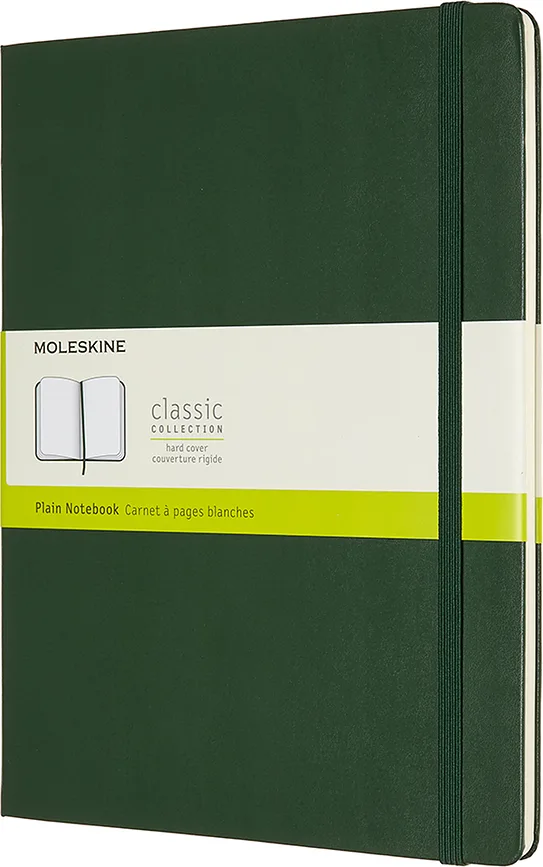 Блокнот Moleskine, Classic XL 192 strony zielen lesna, B5, зелёный, жёсткая