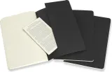 Набор блокнотов Moleskine, Cahier Journals L czarne, A5, в точку, 3 шт., чёрный — фото 4