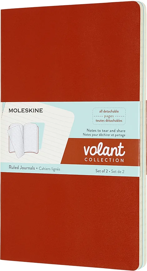 Набор блокнотов Moleskine, Volant L, A5, в линейку, 2 шт