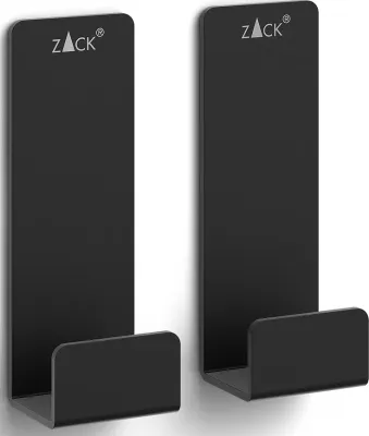 Крючок для дома Zack Potes, нержавеющая сталь, чёрный, на 2 крючка