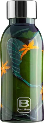 Бутылка для воды Casa Bugatti BBottles Flora, 350 мл, нержавеющая сталь, зелёная