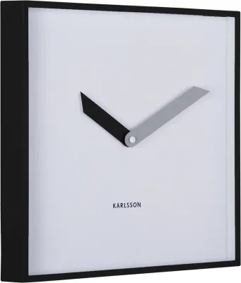 Настенные часы Karlsson Cool Retro, пластик, 28,3 см, чёрные