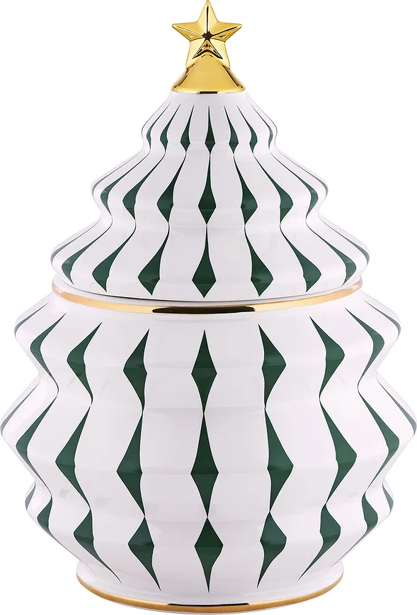 Банка для хранения Alessi Delight, 2100 мл, фарфор, зелёная