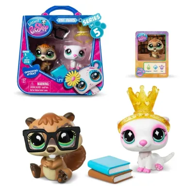TM Toys Littlest Pet Shop - Два животных СТИЛЬНЫЙ И УМНЫЙ 2-пак LPS01040
