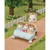Epoch Sylvanian Families - Прогулочная коляска для троих 5533 — фото 3