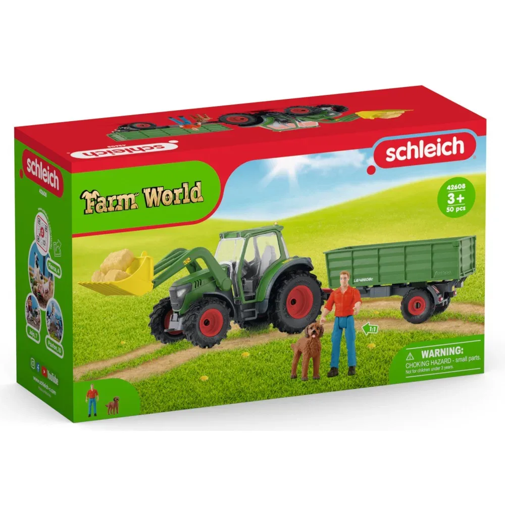 Schleich Farm World - Трактор с прицепом 42608