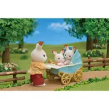 Epoch Sylvanian Families - Набор с близнецами кроликов с шоколадными ушками (детская коляска) 5432 — фото 5