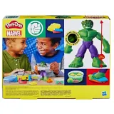 Hasbro Play-Doh x Marvel - Тесто для лепки Халк Smash & Squish + фигурка + аксессуары F9826 — фото 4