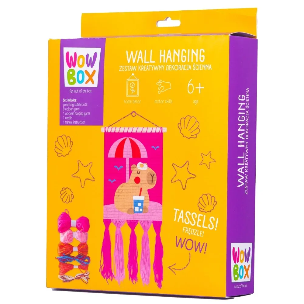 TM Toys WOW BOX - Makrama Kapibara на пляже Набор для вышивания WOW0278