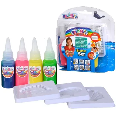 Simba Aqua Gelz - Стартовый креативный набор 4 бутылки геля + 3 формы 6322561
