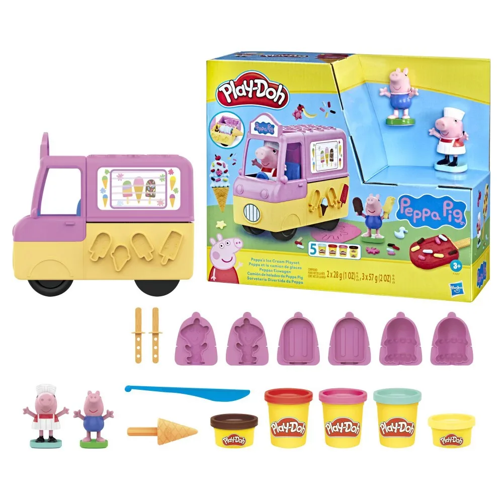 Hasbro Play-Doh - Ciastolina - Свинка Пеппа Машина с мороженым F3597