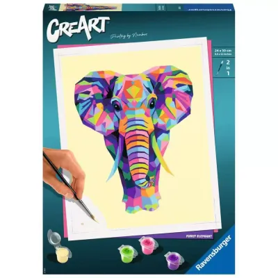 Ravensburger - CreArt Слон Раскраска по номерам 289950