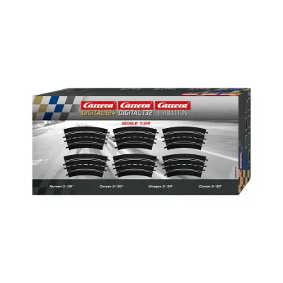 Carrera EVO/DIGITAL 124/132 - Поворот 3/30 6 элементов 20573