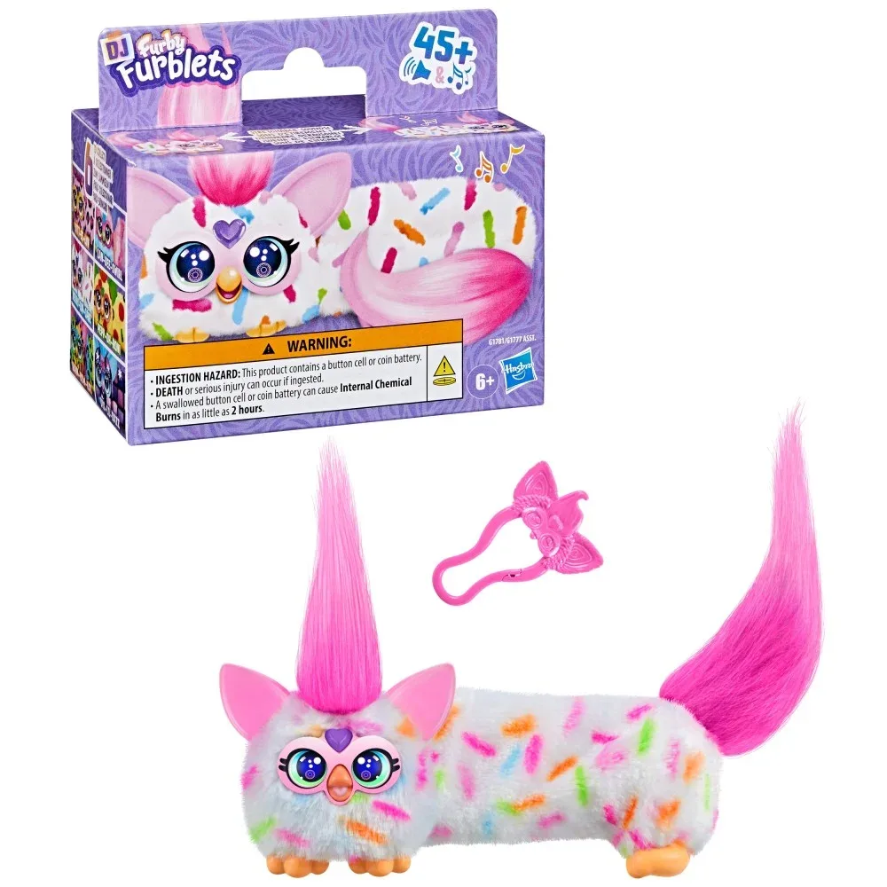Hasbro Furby DJ Furblets — Berry-Cup-Cake, растягивающаяся интерактивная игрушка G1781