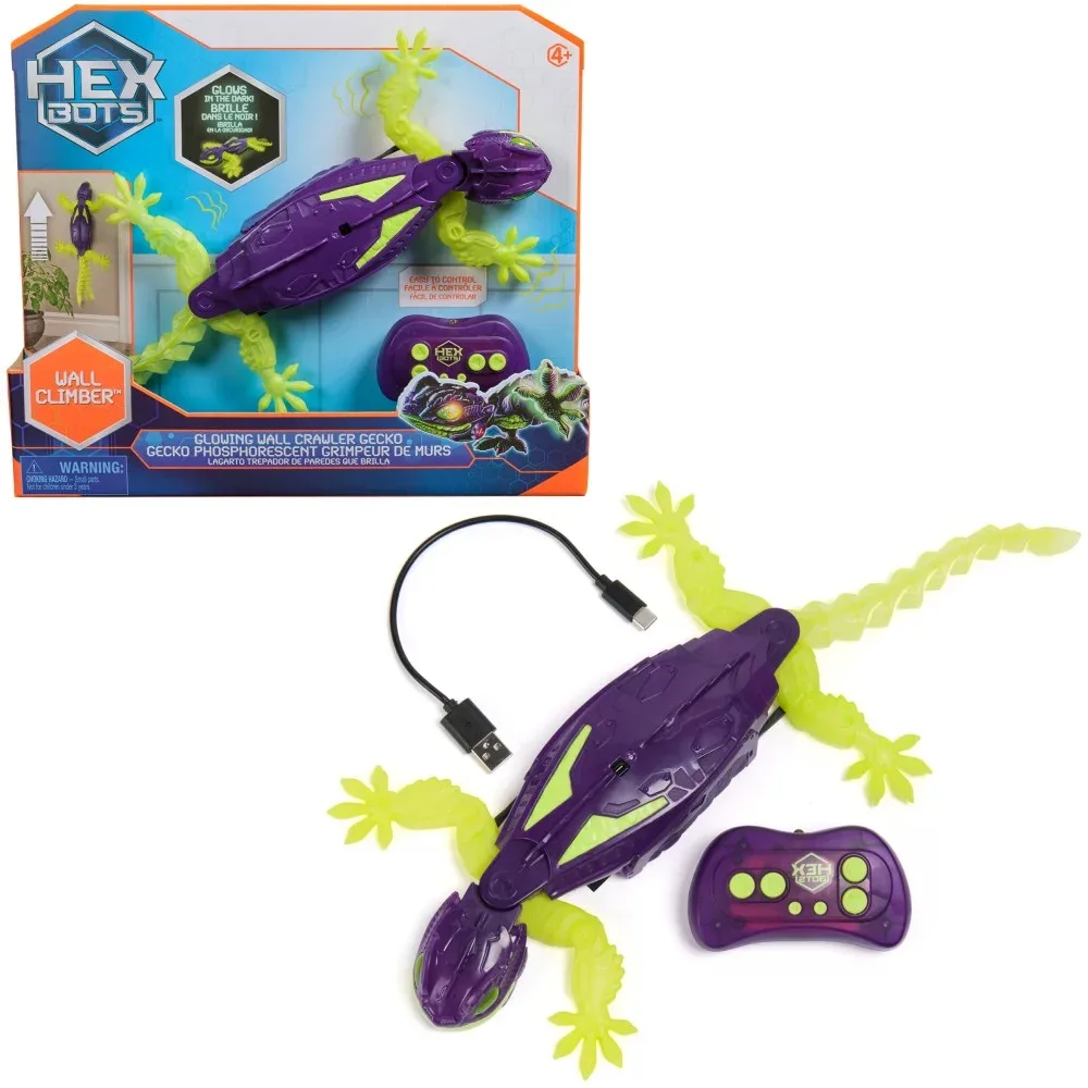 Spin Master Hexbug — интерактивный геккон на радиоуправлении, светится в темноте 6075451